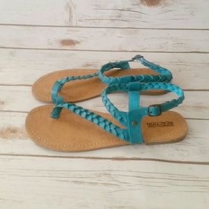 Kenneth Cole Reaction Teal Sandals